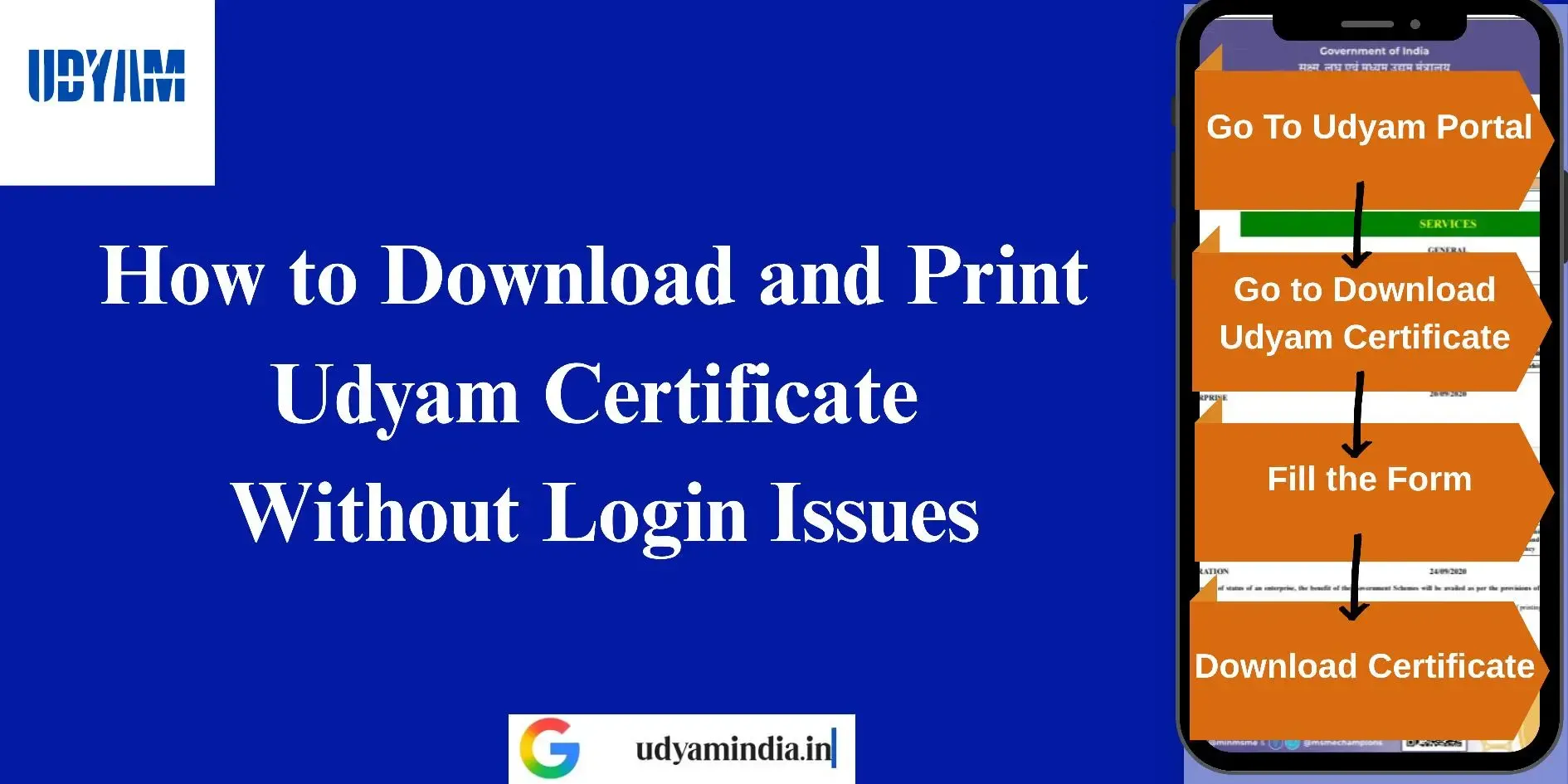 How to Officially Print and Download Your MSME Certificate Without Login Issues